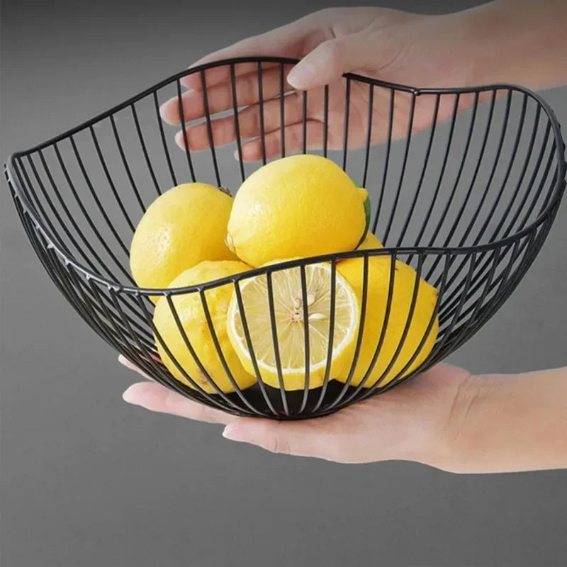 Multi-Size Eisen Obst Korb Durable Metall Draht Lagerung Schüssel für Eier Snacks Brot Esstisch Indoor Kosmetik Lagerung Korb