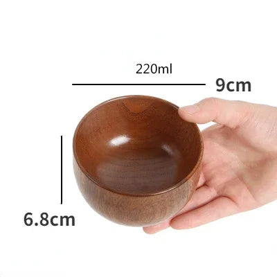 Japanische Holz Schalen Jujube Holz Kinder Baby Erwachsene Kleine Suppe Schalen Massivholz Salat Schalen Retro Haushalt Geschirr