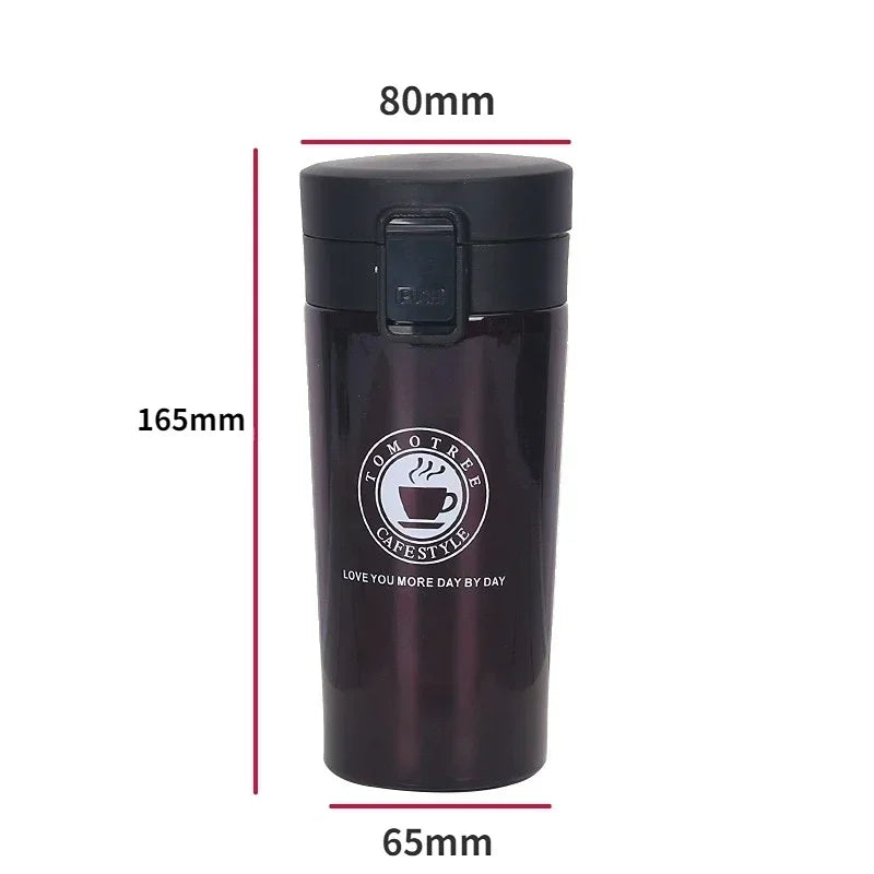 500ml Thermo Becher Doppelwand 304 Edelstahl Kaffeetasse Vakuumflasche Thermos Wasserflasche Tee Kaffee Auslaufsichere Thermos Becher