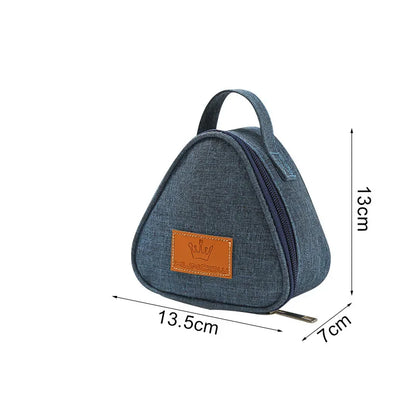 Neue Dreieckige Isolierung Tasche Mini Aluminium Folie Student Reis Ball Tasche Nette Tragbare Lunch Box Outdoor Mittagessen Tasche