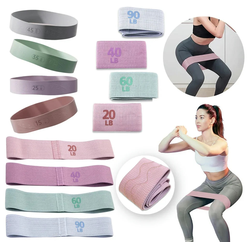 Elastischer Widerstand Booty Workout Bands Anti-Rutsch Squat Expander Bands Tragbare Glute Oberschenkel Elastische Bands Yoga Gym Ausrüstung