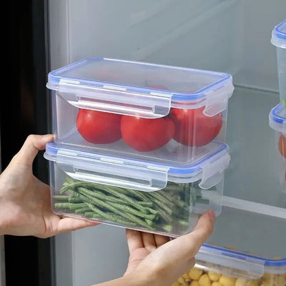 Versiegelte rechteckige Kühlschrank-Aufbewahrungsbox mit Deckel Kunststoff-Crisper Mikrowellen-beheizte Lunchbox mit Deckel