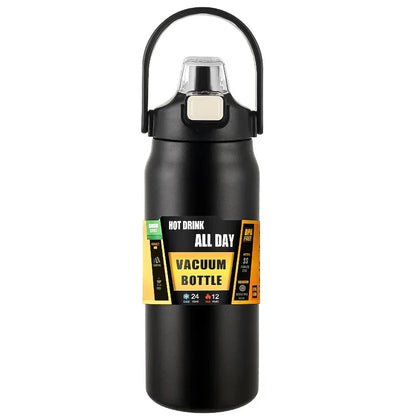 Outdoor Thermos Tragbare 304 Edelstahl Thermo Becher Tumbler Vakuum Flaschen Kalt und heiß Sport Wasserflasche mit Strohhalm