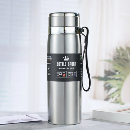 1000ml Thermowasserflasche Thermos Vakuumflasche Doppelter Edelstahl Kaffee Tee Isolierte Tasse Auslaufsicher für Büro