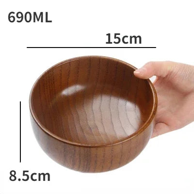 Japanische Holz Schalen Jujube Holz Kinder Baby Erwachsene Kleine Suppe Schalen Massivholz Salat Schalen Retro Haushalt Geschirr